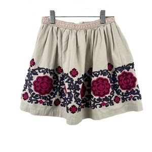 Peek Embroidered Full Skirt